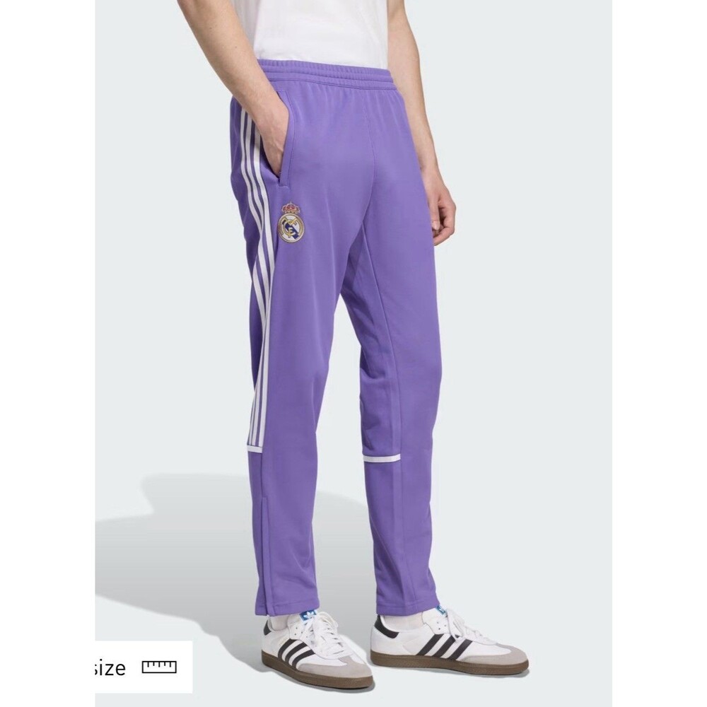 ADIDAS REAL MADRID LFSTLR TRACK PANT AUTHENTIC KC7787 PURPLE MEN M NWT $90